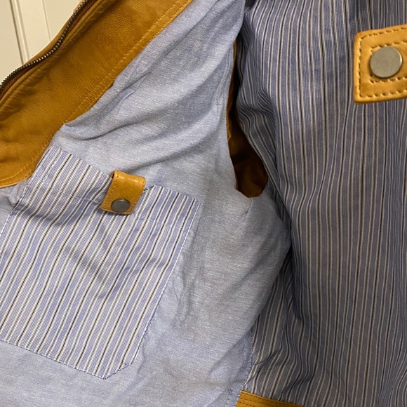 Brand New Tan Genuine leather mens jacket from Danier Leather - Picture 12 of 16